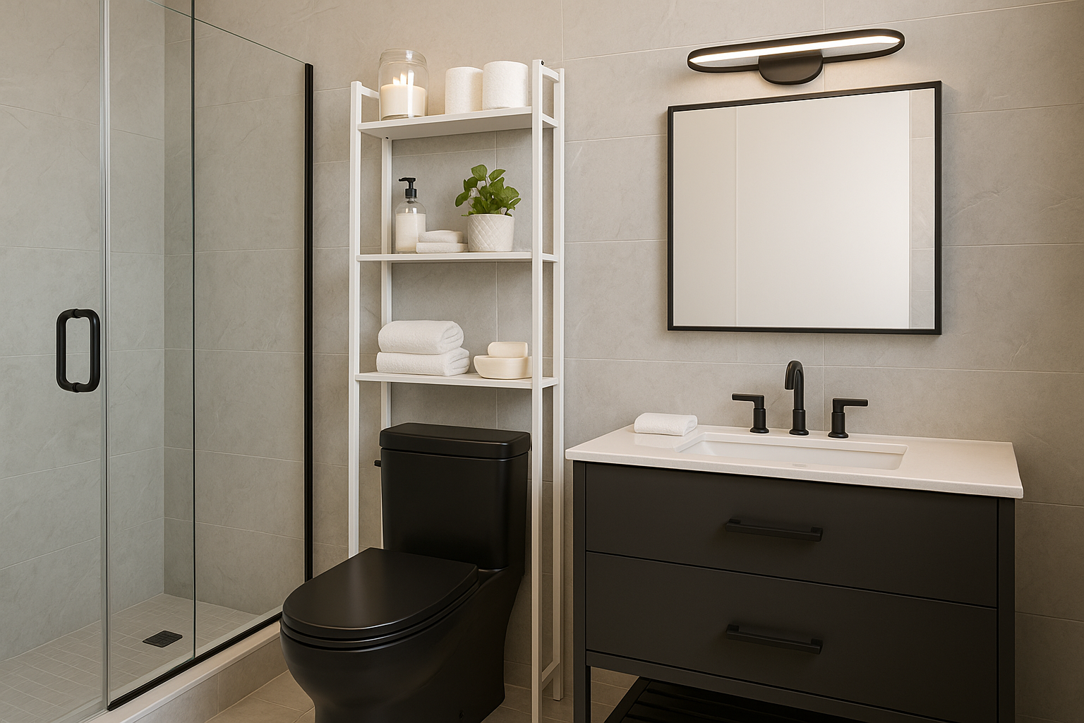 Over the Toilet Storage