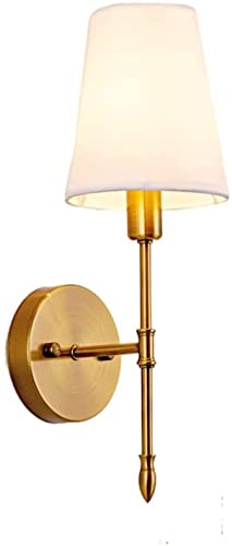 Battery Powered Sconces 1Pack,No Wiring Required Fabric Wall Lamps,with Remote