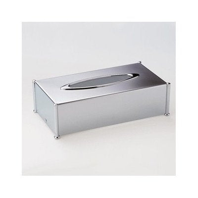 Rectangle Brass Tissue Box Cover Finish: Chrome and Gold