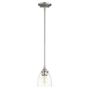Enclave Pendant - Satin Nickel W/Clear/Seeded - 3059-265, Silver