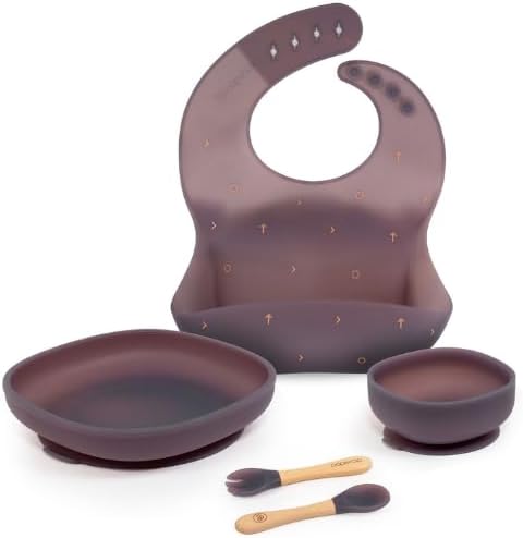 Changing Silicone Baby & Toddler Foodie Kit - Including Bib, Suction Bowl