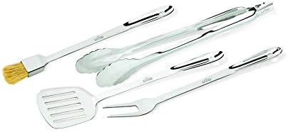Tools with Case Stainless Steel BBQ Tool Set 4 Piece Pots and Pans