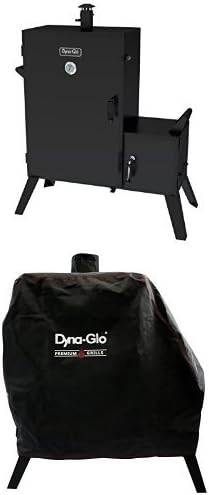 Wide Body Vertical Offset Charcoal Smoker,Black