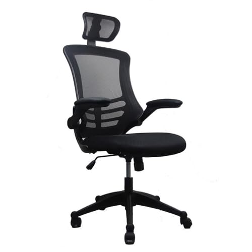 Executive High Back Office Chair with Headrest in Black