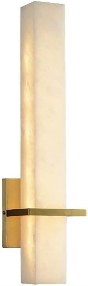 Brass Marble Wall Sconce Modern Gold Bathroom Vanity Wall Light Bar Hardwired