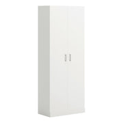 Engineered Wood Storage Cabinet in White Finish