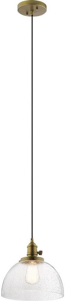 Avery 9.25" 1 Light Wall Sconce with Clear Seeded Glass Brushed Nickel