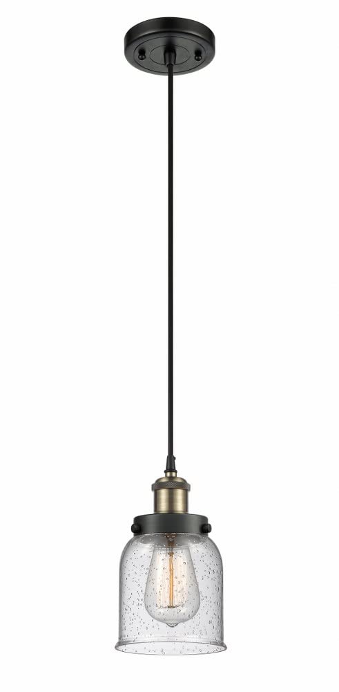 916-1P-BAB-G54 Transitional One Light Mini Pendant from Ballston Collection in Two-Tone