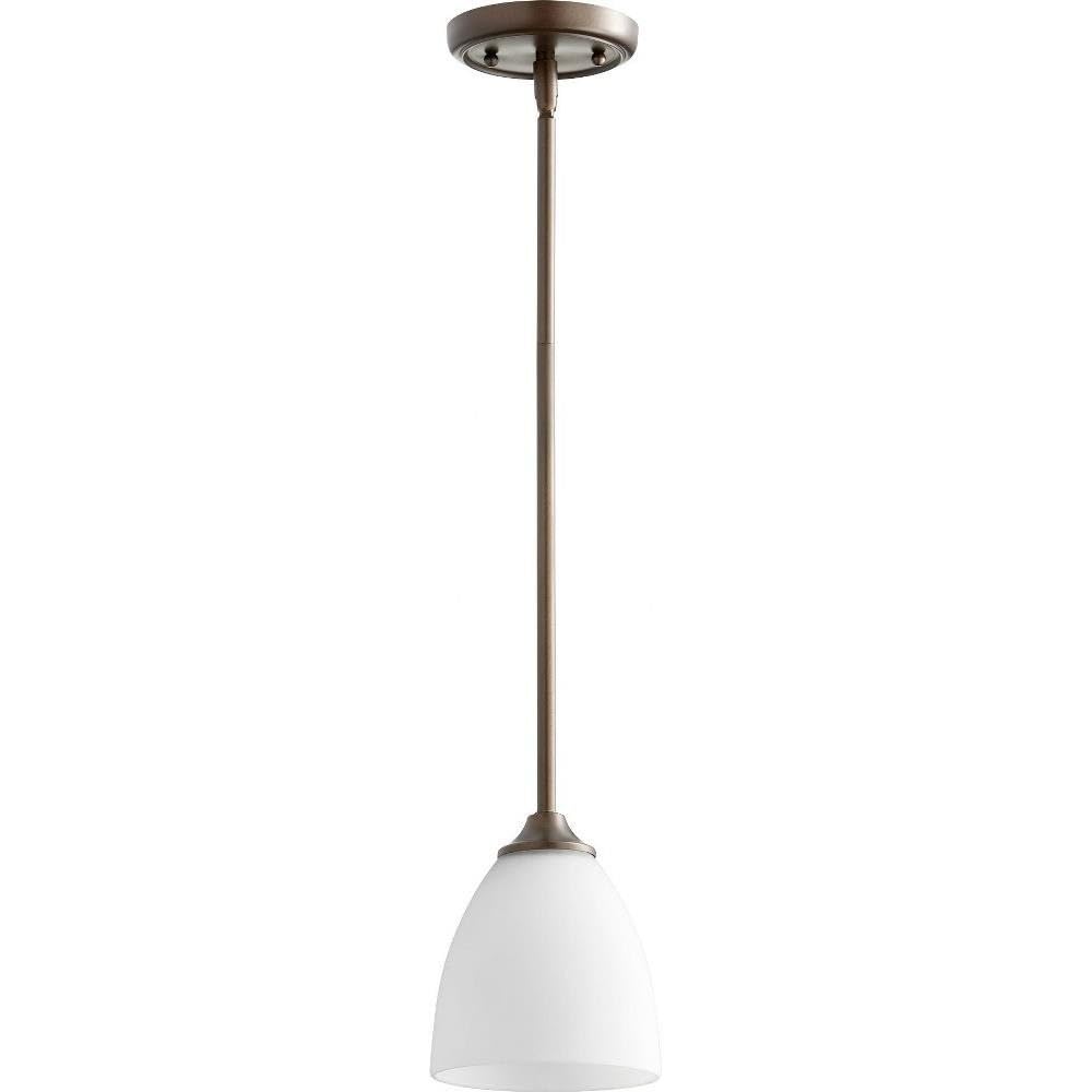 3127-86 Transitional One Light Pendant from Jardin Collection in Bronze/Dark Finish