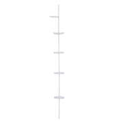Corner Shower Caddy Tension Pole, 4 Tier Bathroom Shower Shelves Organizer