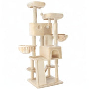 65in Larger Cat Tree Tower Condo for Indoor Kitties/Multi-Level Furniture Activity Center