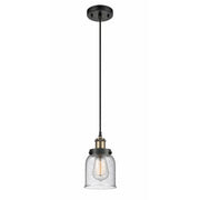 916-1P-BAB-G54 Transitional One Light Mini Pendant from Ballston Collection in Two-Tone