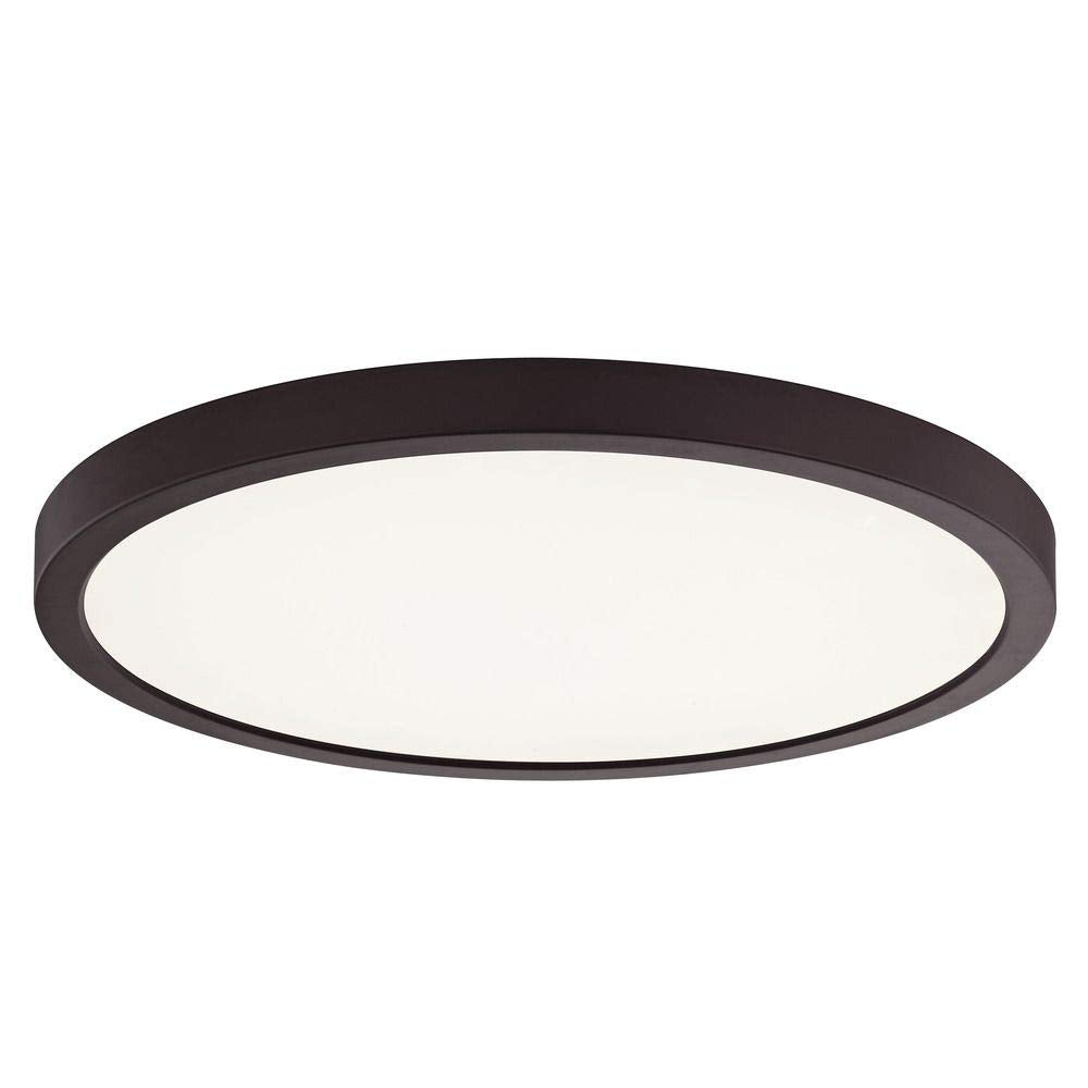 Flat LED Light Surface Mount 14-Inch Round Bronze 3000K 1560LM