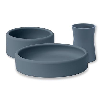 Bowl & Cup Set for Babies and Toddlers, Weighted, Baby Feeding Set