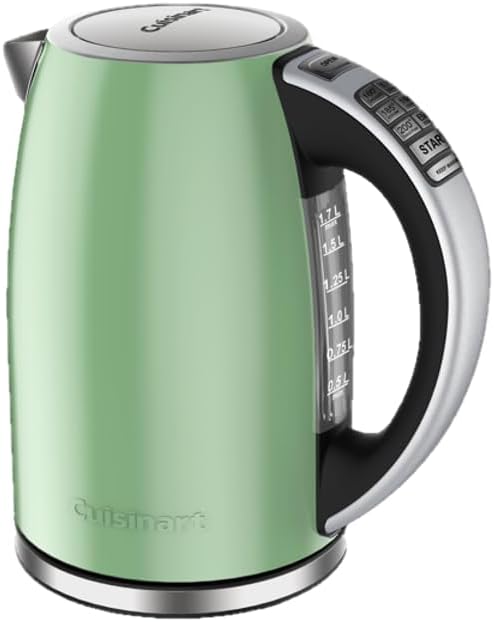 1.7-Liter Stainless Steel Cordless Electric Kettle with 6 Preset Temperatures