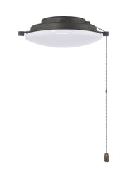 1 Light Universal Ceiling Fan Light Kit in Espresso Finish