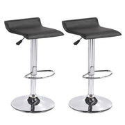 Adjustable Swivel Bar Chairs,Set of 2,Black
