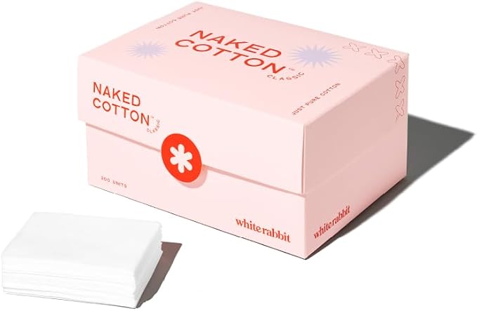 Naked Cotton Classic - Premium Facial Cotton Pads - for Makeup Remover
