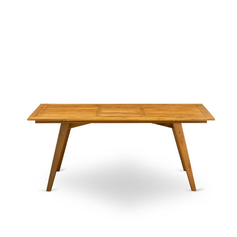 BDETRNA Regular Height Table - a Rectangle Acacia Wood Table