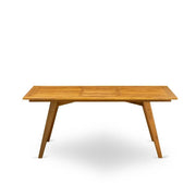 BDETRNA Regular Height Table - a Rectangle Acacia Wood Table