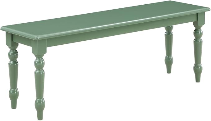 Farmhouse Bench, White/Natural 14 x 48 x 18