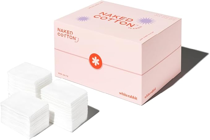 Naked Cotton Classic - Premium Facial Cotton Pads - for Makeup Remover