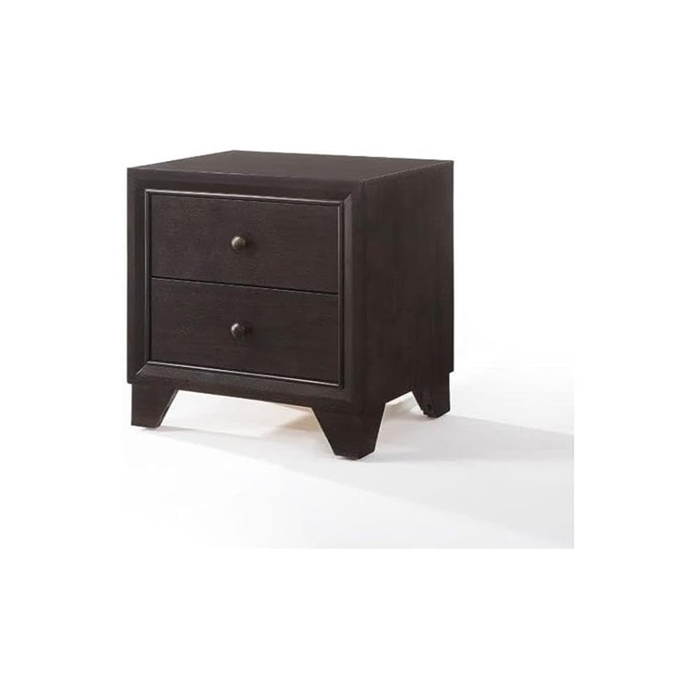 Furniture Madison Wood Nightstand in Espresso
