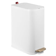 Bathroom Trash Can with Lid,Stainless Steel Garbage Can