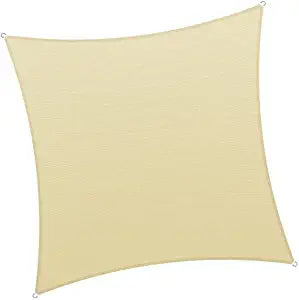 Heavy Duty 12' x 16' Beige Sun Shade Rectangle Shade Sail