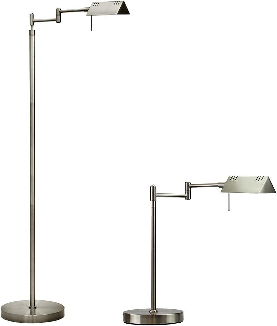 LED Pharmacy Floor & Table Lamp Bundle, 12W LED, Full Range Dimming