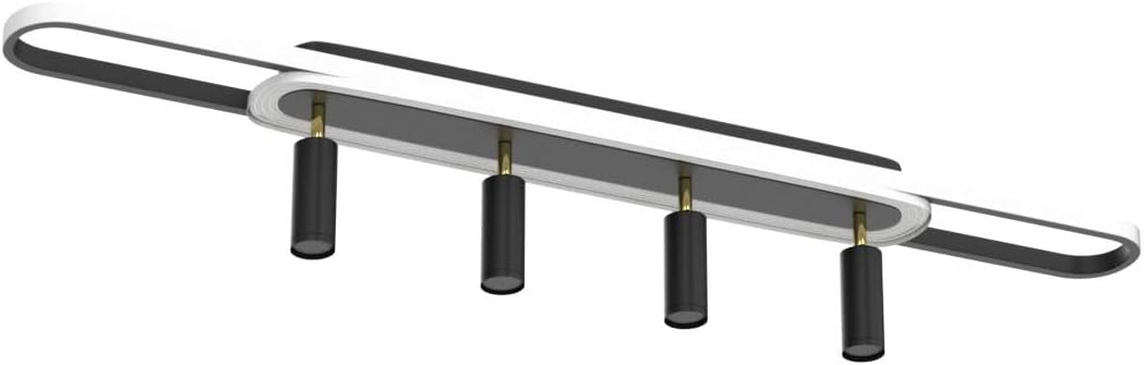 Modern LED Ceiling Light 6-Light track light Spotlight Frosted Black Geometric Ceiling Light