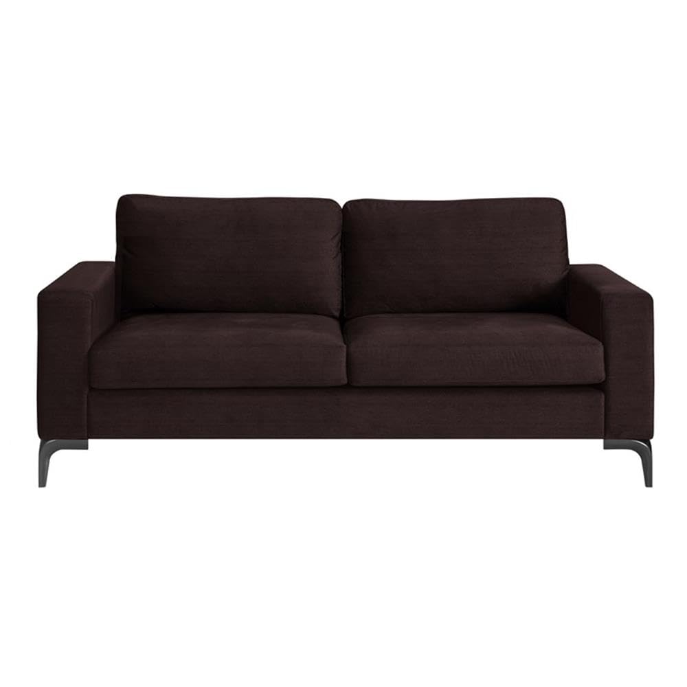 Austin Upholstered Sofa, Contemporary Square Arms Living Room Couch