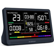 Professional Indoor Air Quality Monitor with 7X AQI Beep Alarms,16 in 1 Portable Real-Time