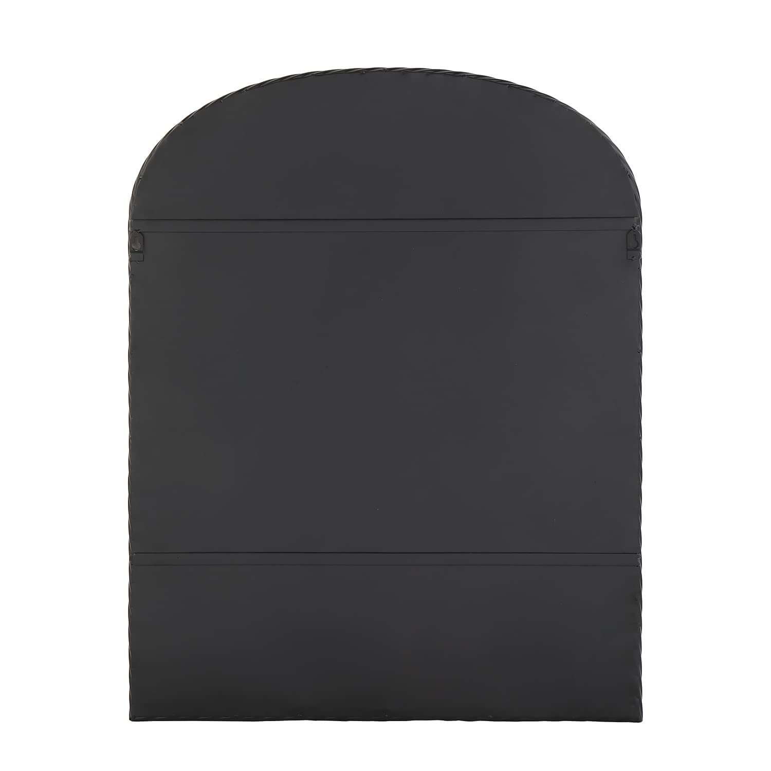 LuuLake Arch Mirror 24x31 Twisted Metal Frame Wall Mirror,Black
