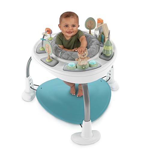 Spring & Sprout 2-in-1 Baby Activity Center Jumper and Table with Infant Toys