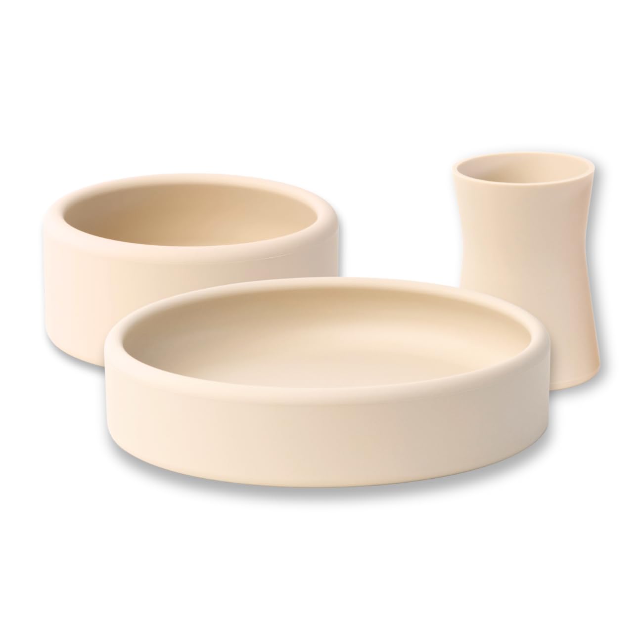 Bowl & Cup Set for Babies and Toddlers, Weighted, Baby Feeding Set
