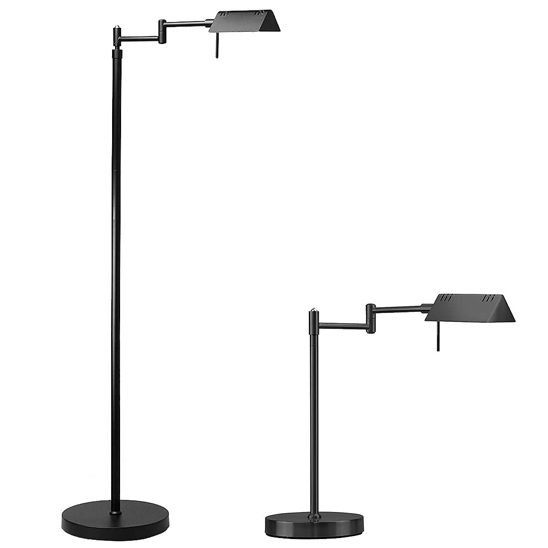 LED Pharmacy Floor & Table Lamp Bundle, 12W LED, Full Range Dimming, 360 Degree