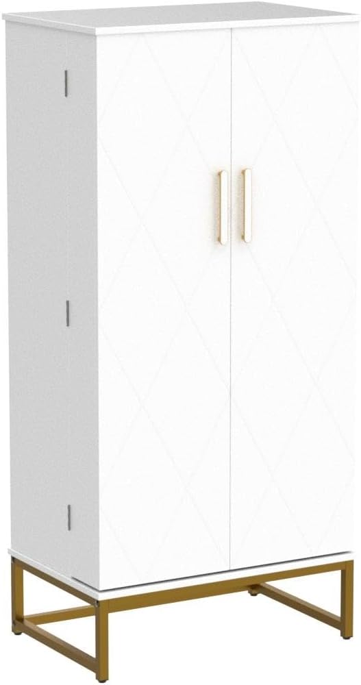 51” Pantry Cabinets, White Freestanding Kitchen Pantry Storage Cabinet
