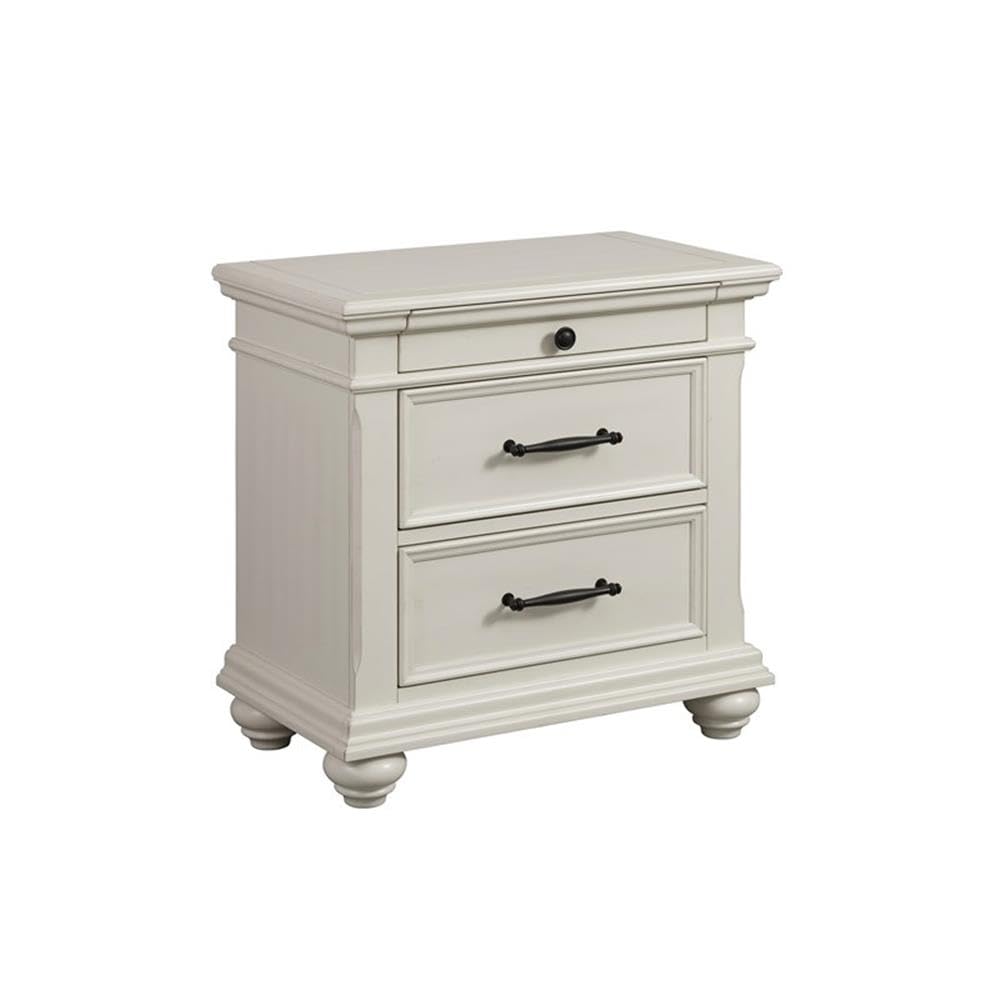 Brooks 3-Drawer Nightstand with USB Ports