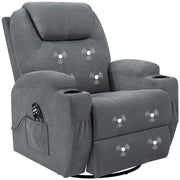 Rocking Chair Recliner Chair with Massage Swivel Ergonomic