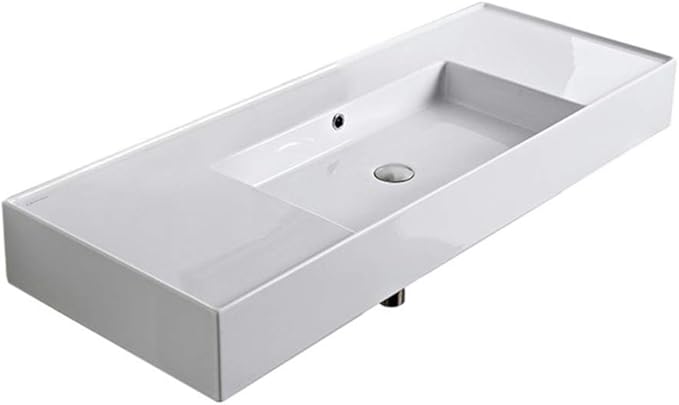 5125-Three Bathroom Sink, Three Hole, White
