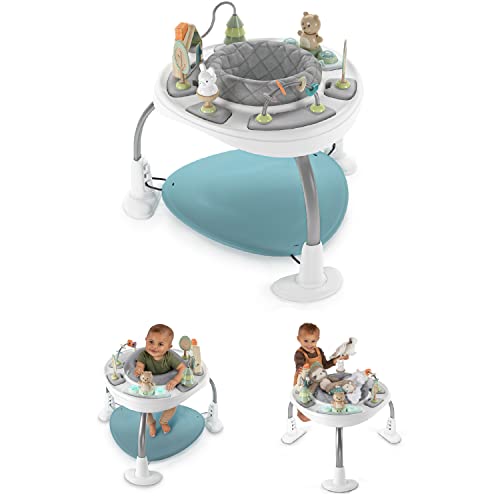 Spring & Sprout 2-in-1 Baby Activity Center Jumper and Table with Infant Toys