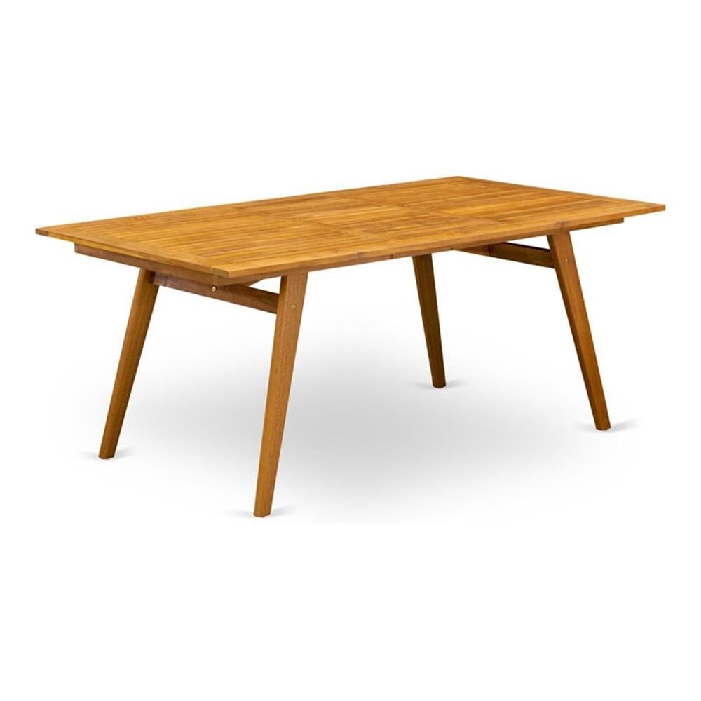 BDETRNA Regular Height Table - a Rectangle Acacia Wood Table