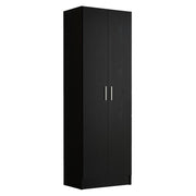 Pantry Storage Cabinet Armoire Closet with 2 Doors and 5 Utility Shelves 23" L Wooden Organization Unit for Bedroom