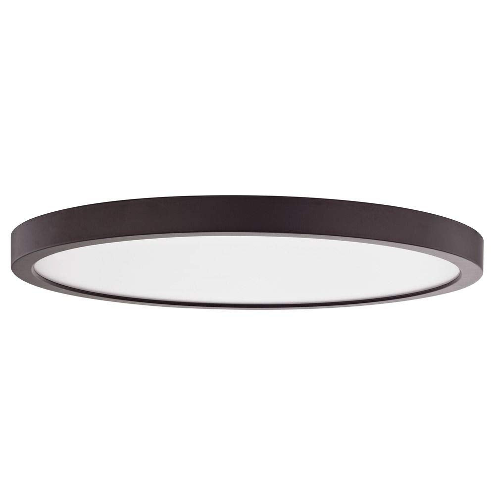 Flat LED Light Surface Mount 14-Inch Round Bronze 3000K 1560LM