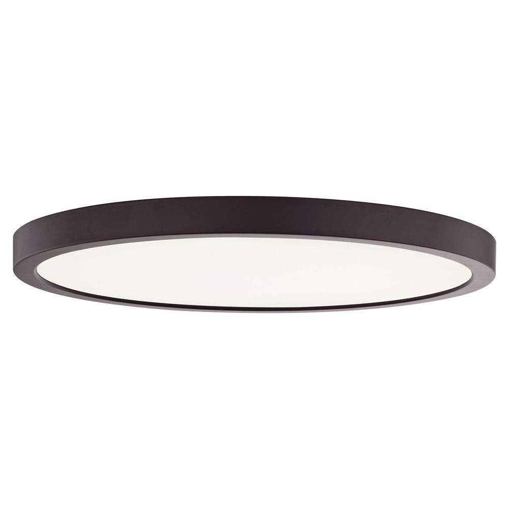 Flat LED Light Surface Mount 14-Inch Round Bronze 3000K 1560LM
