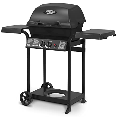 24025BMT, Cast 2-Burner, Liquid Propane Gas Grill, Black