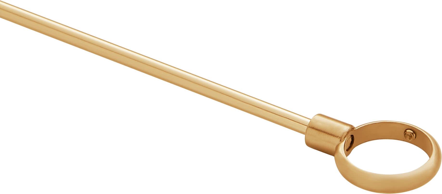 482879 30" x 60" Corner Brass Shower Rod - Brushed Gold