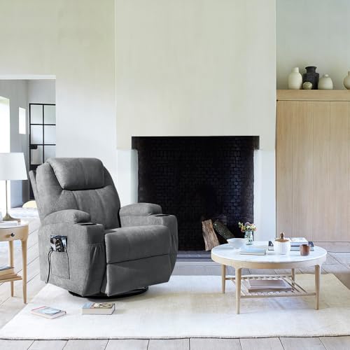 Rocking Chair Recliner Chair with Massage Swivel Ergonomic