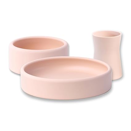 Bowl & Cup Set for Babies and Toddlers, Weighted, Baby Feeding Set